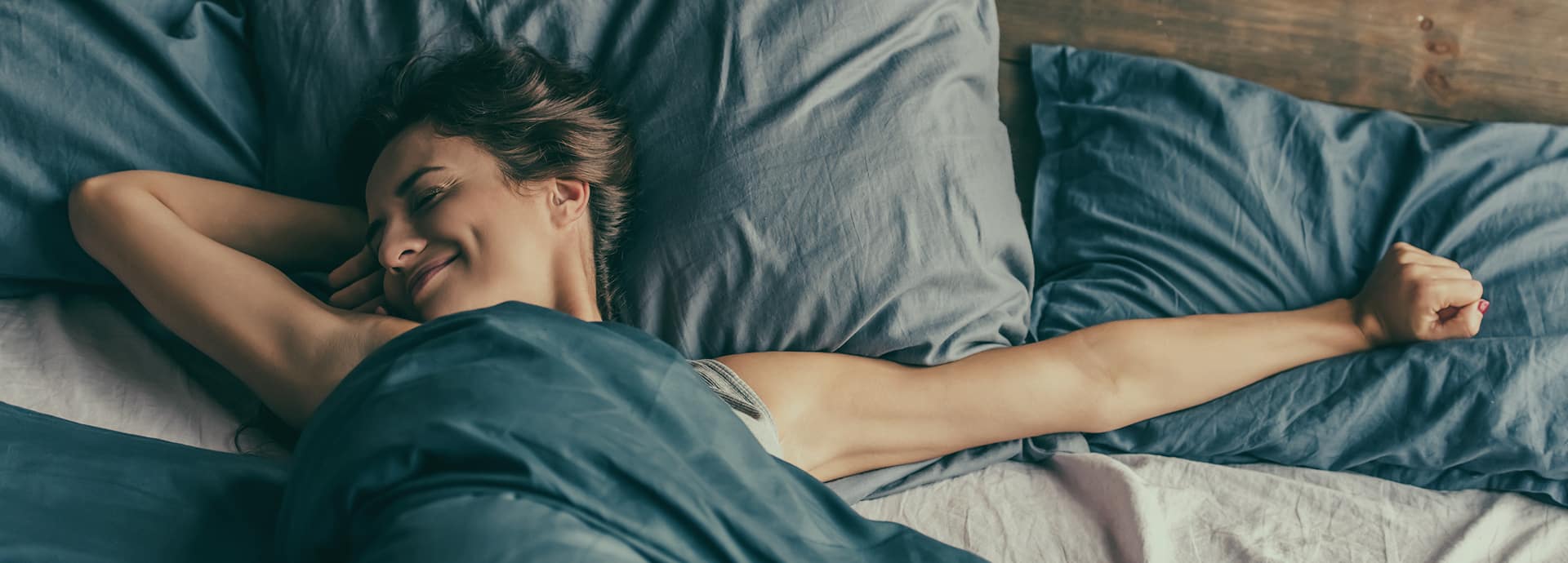 Woman in bed