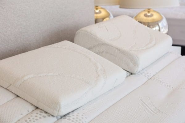 Latex Mattress Australia 100 natural latex pillows in low profile and contoured shapes Resized 1200x800 1