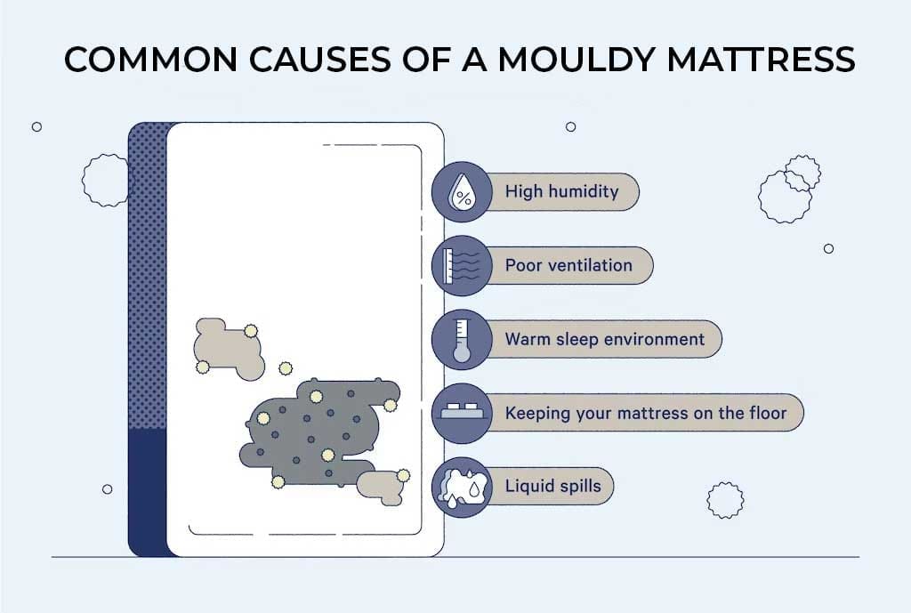 causes of mouldy mattress