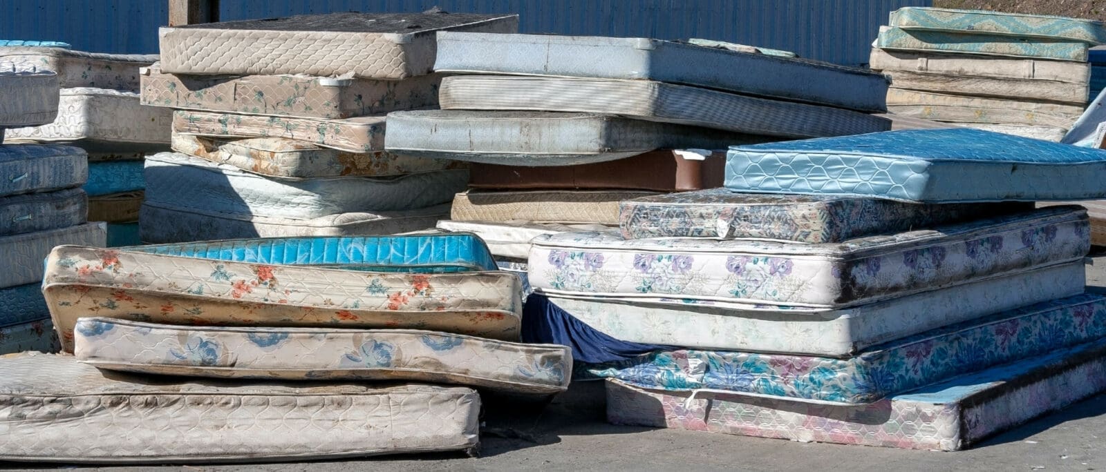 Mattresses in landfill